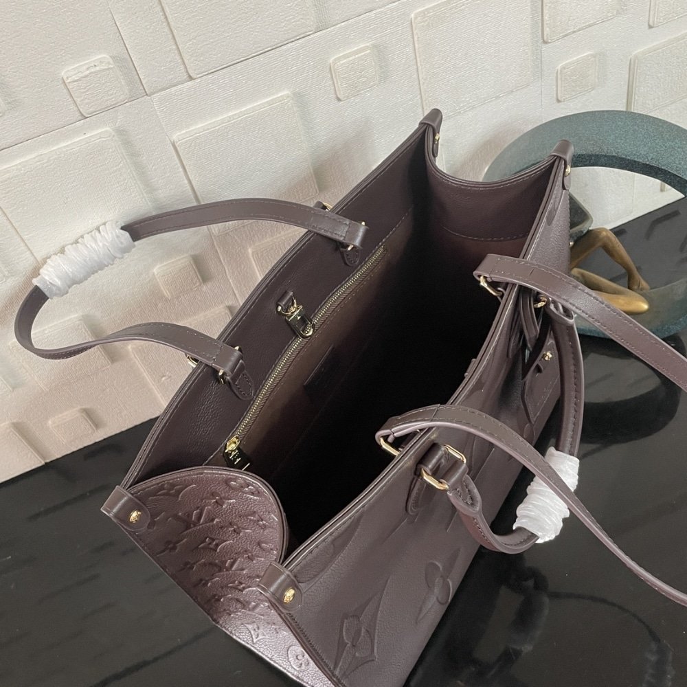 [S*per Vip 1:1] L0vis Vvtt0n Onthego MM Monogram Wine Red 35Cm M12967