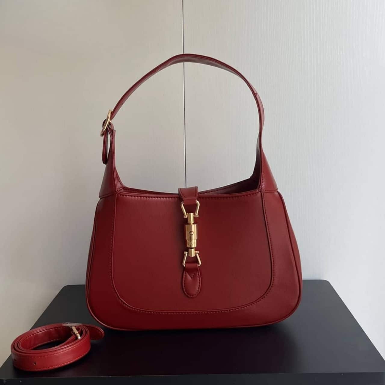 Gvc*1 Jackie 1961 Medium Shoulder Bag Red Leather 27Cm 636709 10O0G 6638
