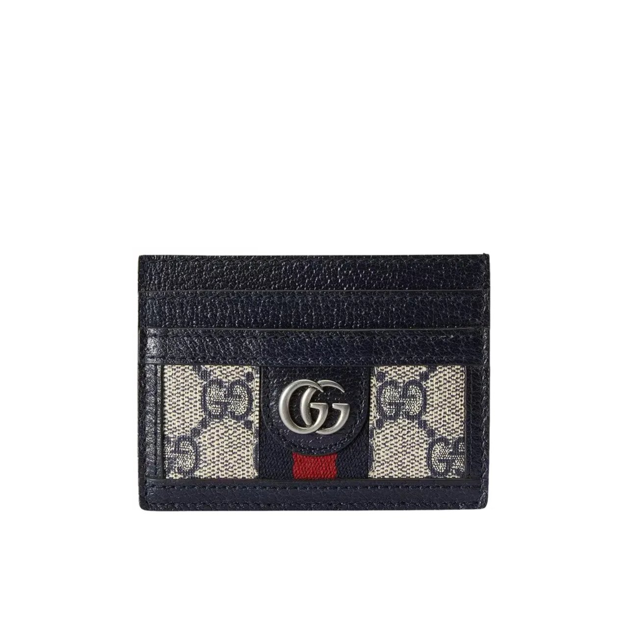 Gvc*1 Ophidia Gg Card Case Beige Blue 9Cm 523159 96Iwn 4076