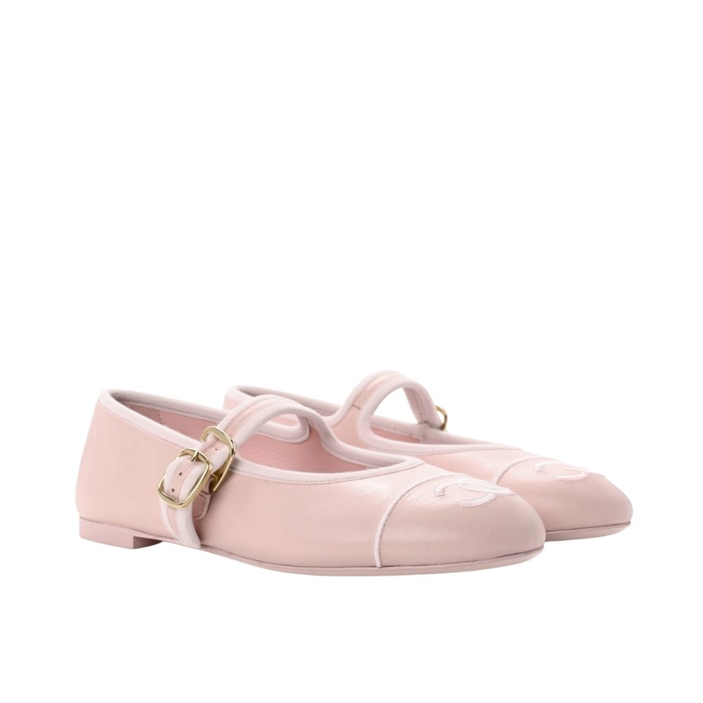 Ch**el Mary Jane Ballet Flat Ligh Pink