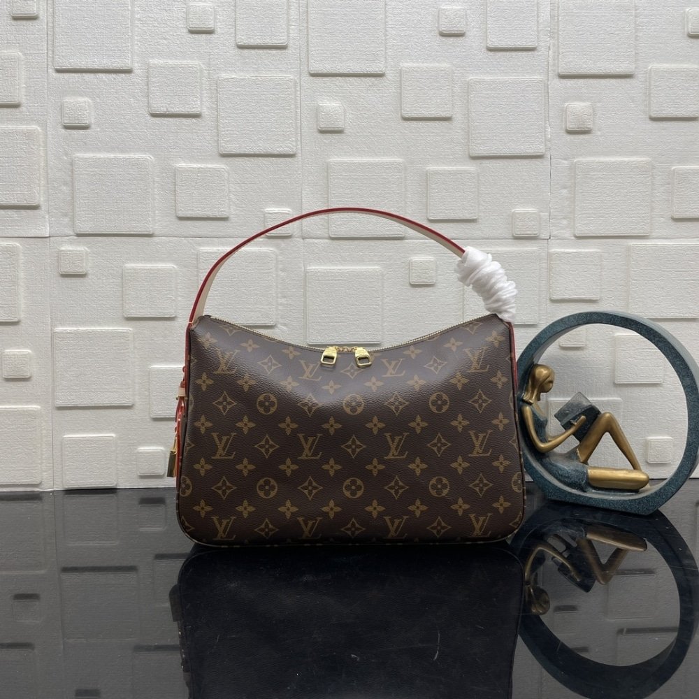 [S*per Vip 1:1] L0vis Vvtt0n Slouchy PM Bag Brown 33Cm M11952