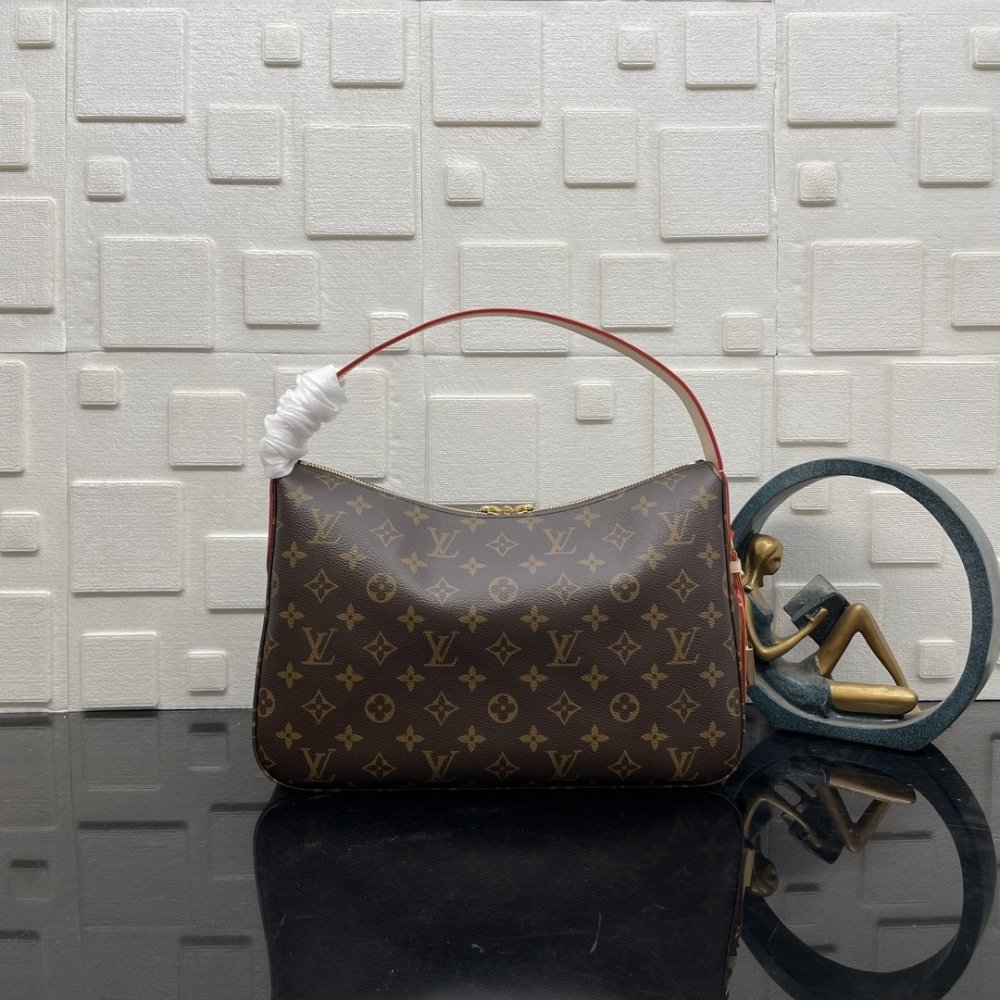 [S*per Vip 1:1] L0vis Vvtt0n Slouchy PM Bag Brown 33Cm M11952