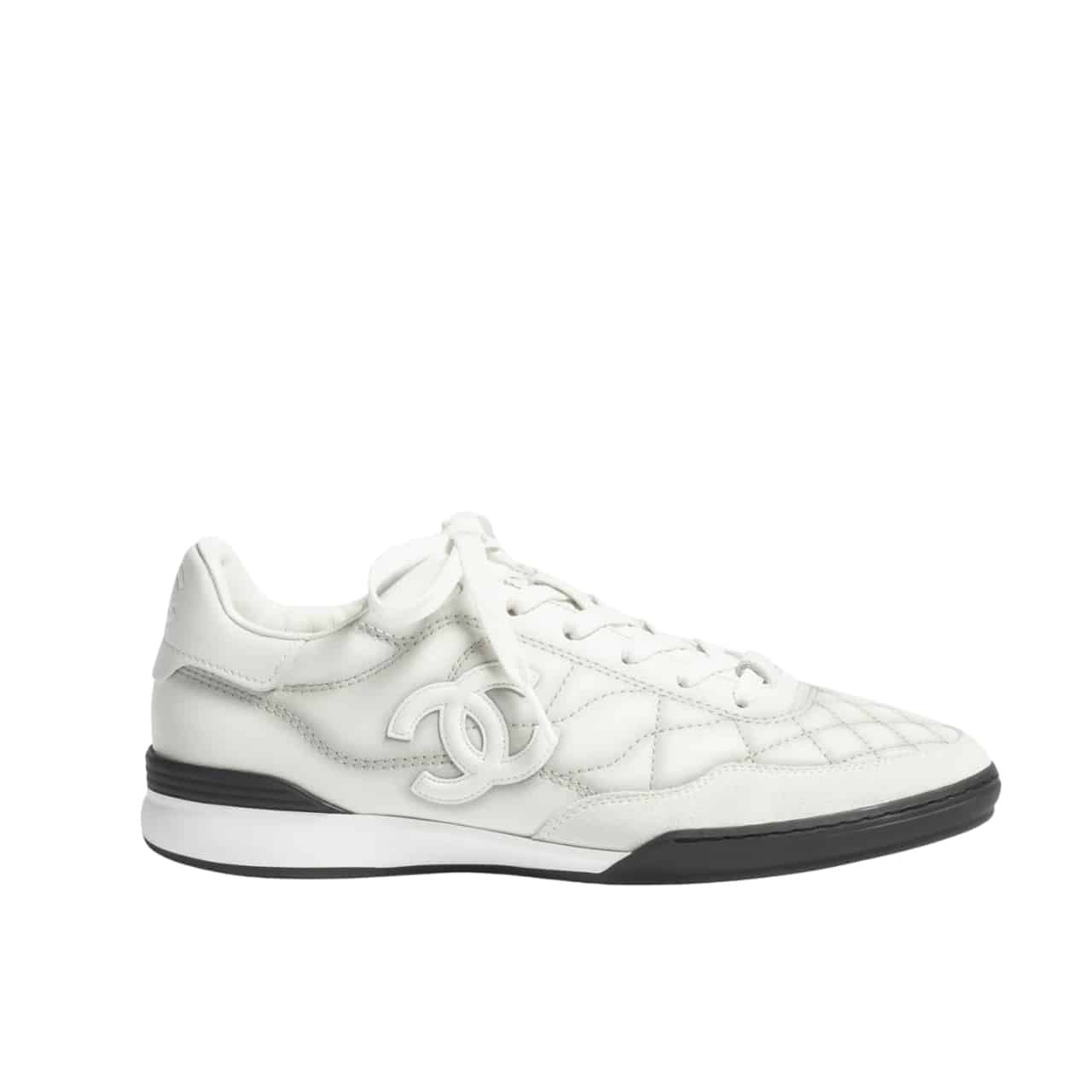 Ch**el Sneaker White And Light Gray G45839 B21630 U3090