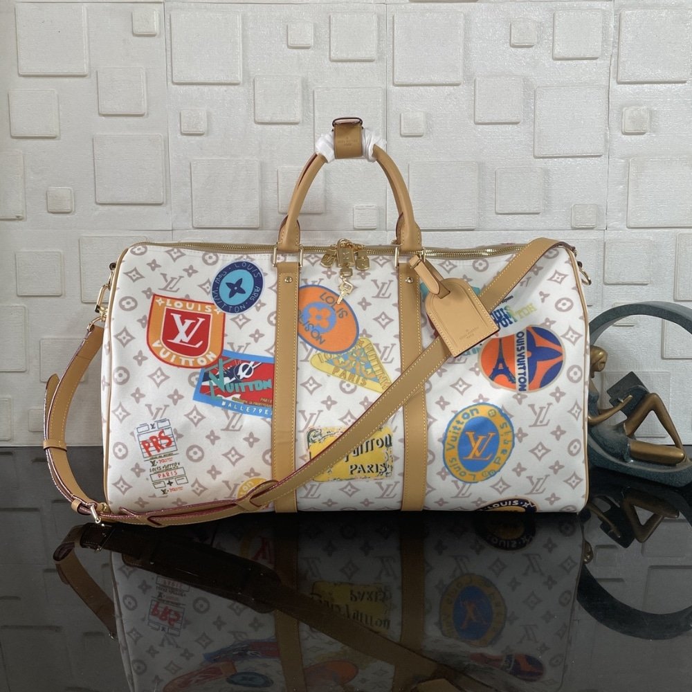 [S*per Vip 1:1] L0vis Vvtt0n Keepall Bandoulière 45 Bag Monogram Dune Coated Canvas 45Cm M14736