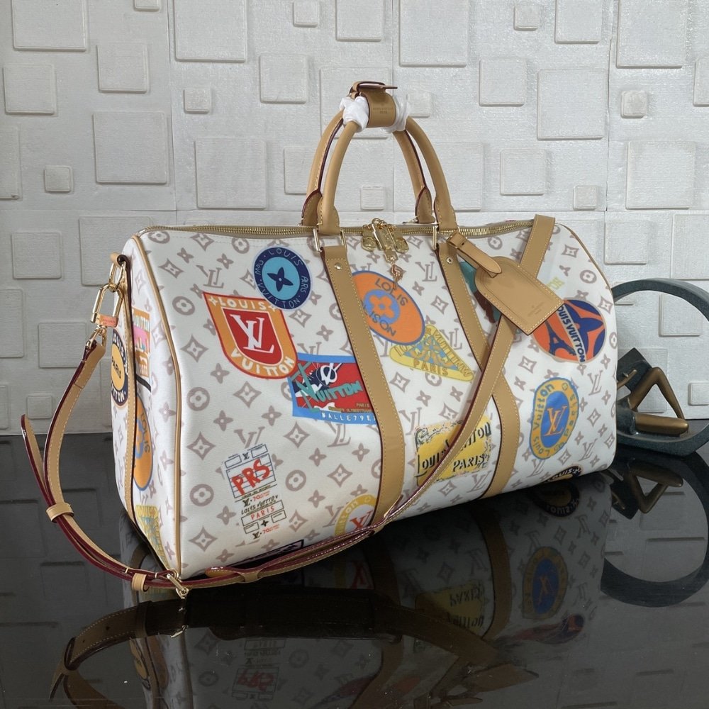 [S*per Vip 1:1] L0vis Vvtt0n Keepall Bandoulière 45 Bag Monogram Dune Coated Canvas 45Cm M14736