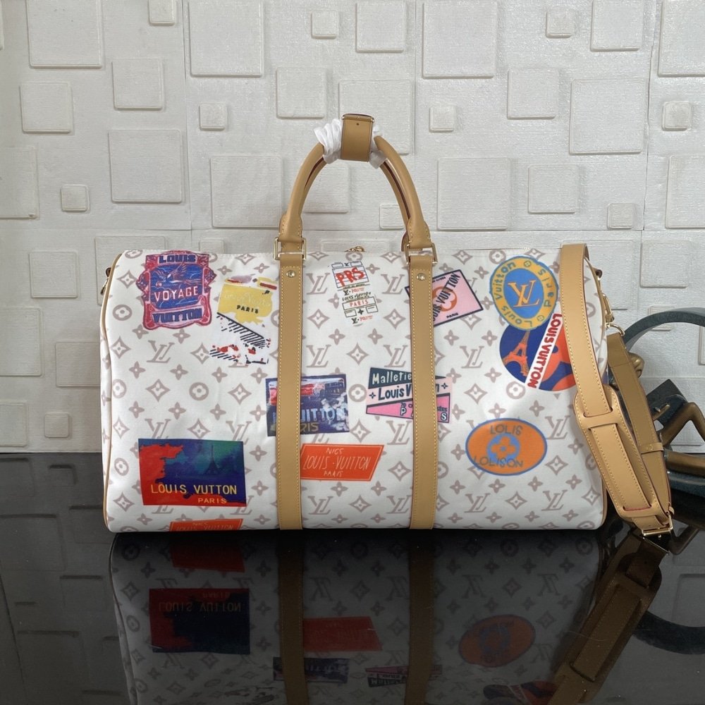 [S*per Vip 1:1] L0vis Vvtt0n Keepall Bandoulière 45 Bag Monogram Dune Coated Canvas 45Cm M14736