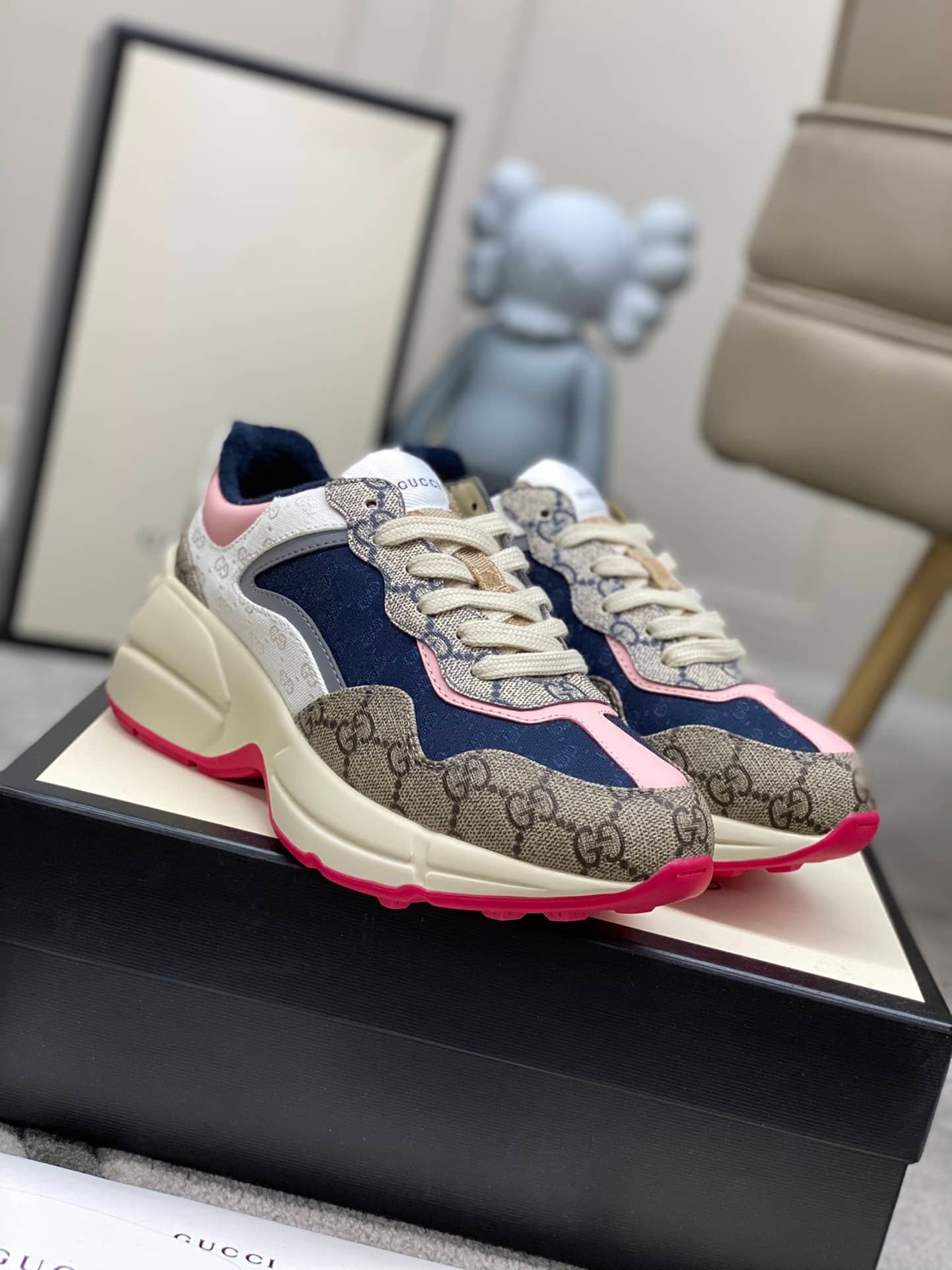 Gvc*1 Wmns Gg Rhyton Beige White Pink 620185 99Wf0 4371