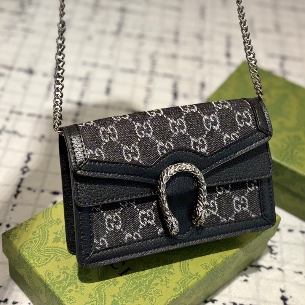 Gvc*1 Dionysus S*per Mini Leather Black 16Cm