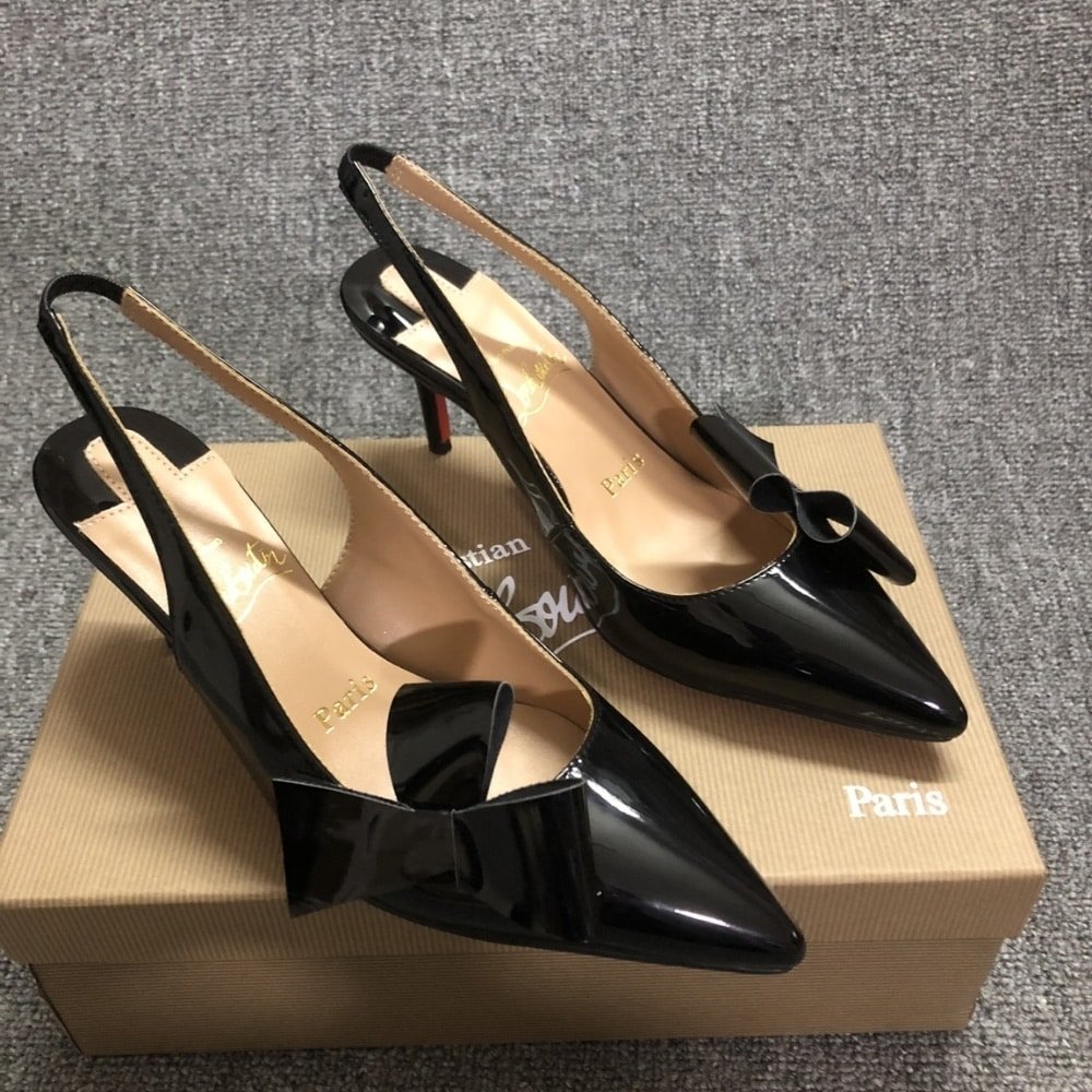 Chr1st1an Louboutin Clare Nodo 80 Slingback Black