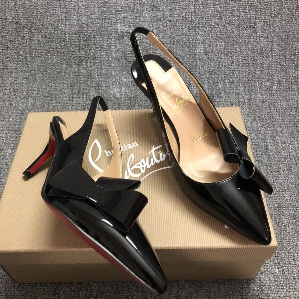 Chr1st1an Louboutin Clare Nodo 80 Slingback Black