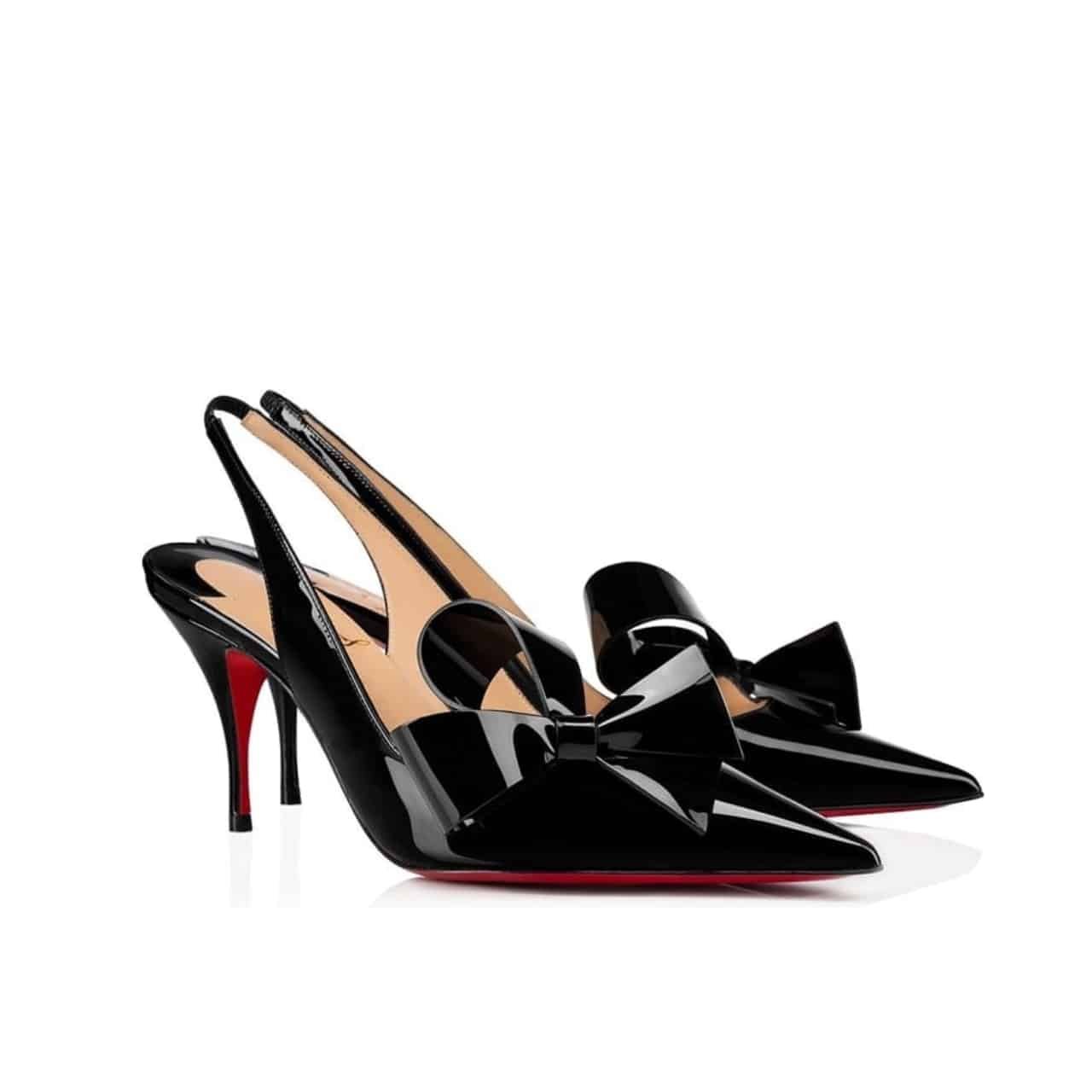 Chr1st1an Louboutin Clare Nodo 80 Slingback Black