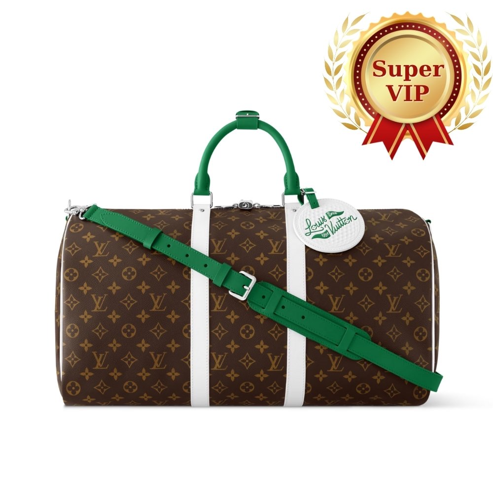 [S*per Vip 1:1] L0vis Vvtt0n Keepall Bandoulière 50 Monogram And Green 50Cm M13926