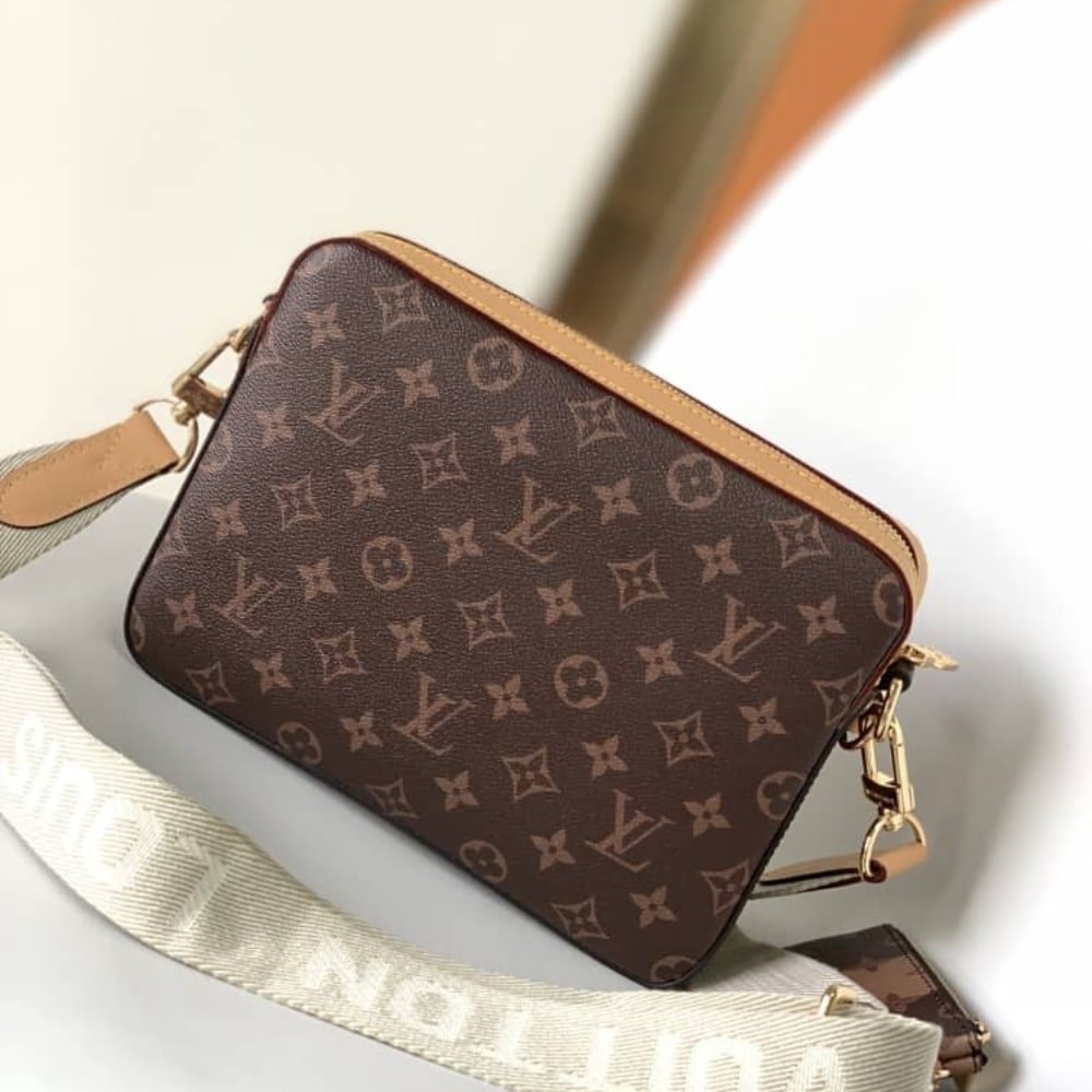 [S*per Vip 1:1] L0vis Vvtt0n Trio Messenger Bag Monogram Stripes Brown 25Cm M45965