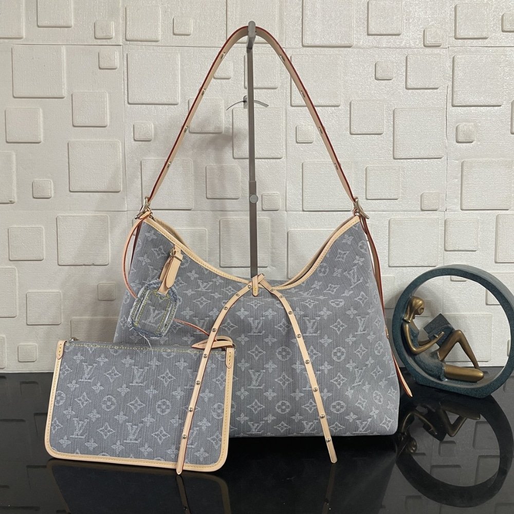 [S*per Vip 1:1] L0vis Vvtt0n Carryall MM Washed Gray 39Cm M13289
