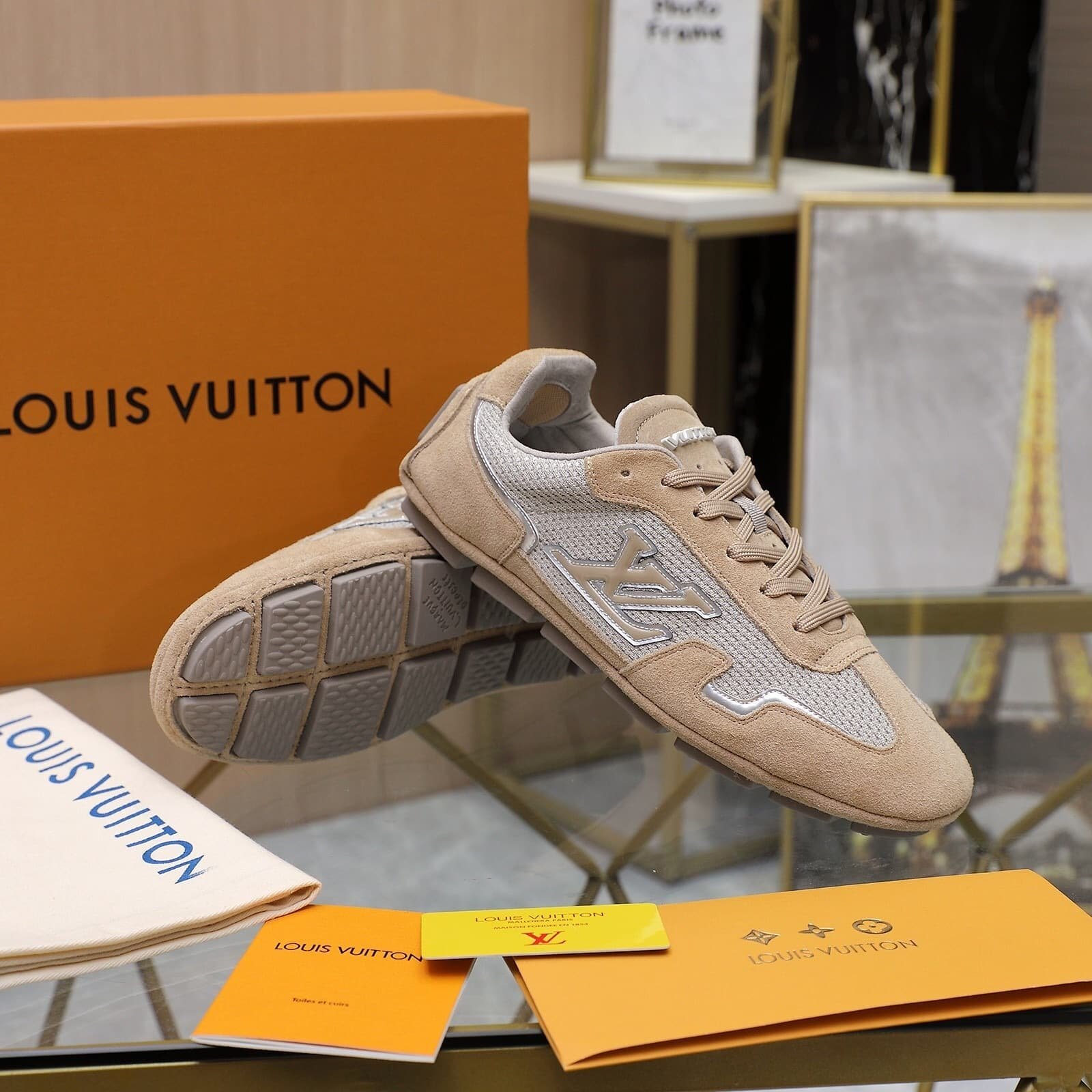L0vis Vvtt0n Lv Rally Sneaker Beige 1Ahu04