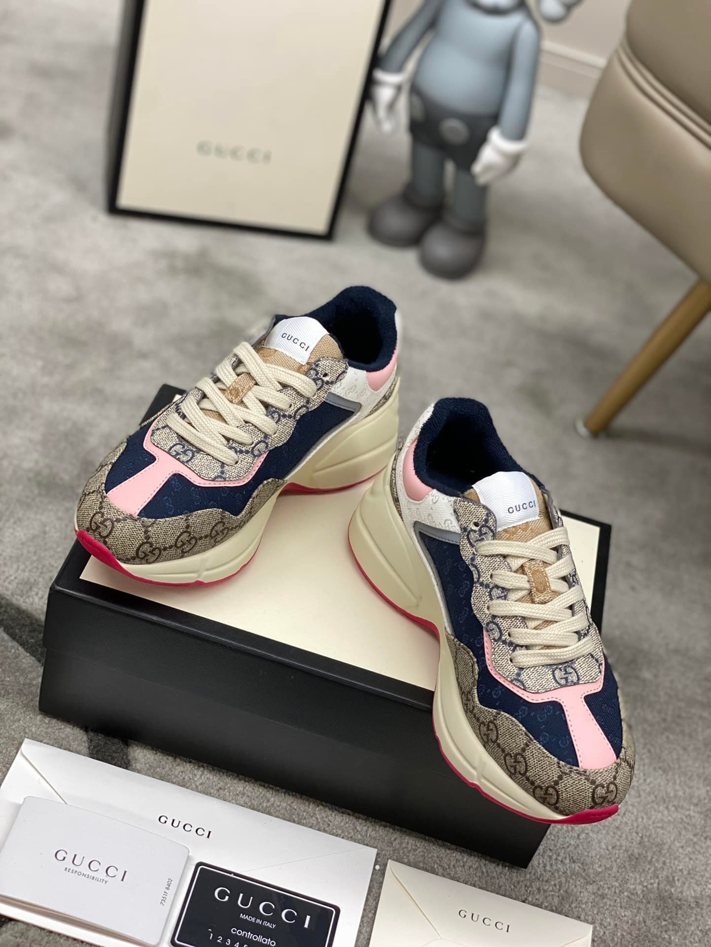 Gvc*1 Wmns Gg Rhyton Beige White Pink 620185 99Wf0 4371