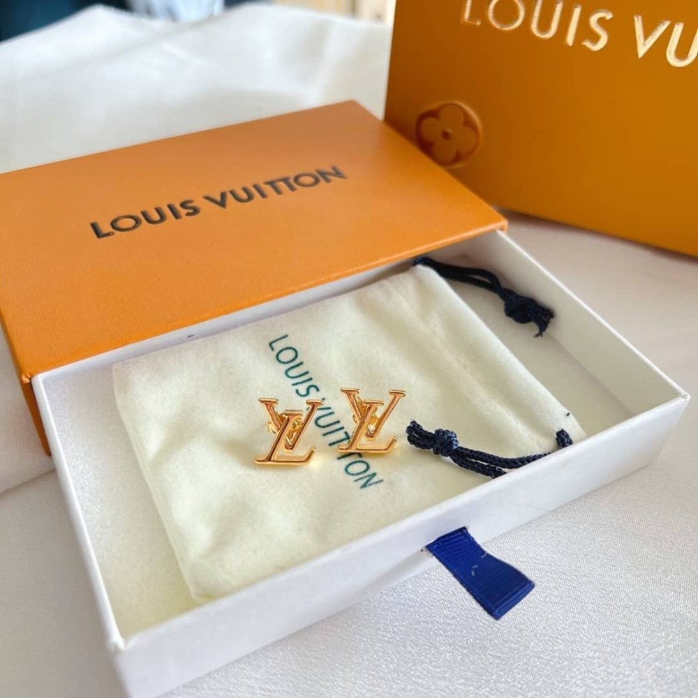 L0vis Vvtt0n Lv Iconic Earrings Gold M00743