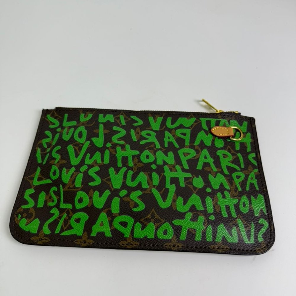 L0vis Vvtt0n Neverfull Mm Tote Bag Monogram Graffiti Green 33Cm M93703