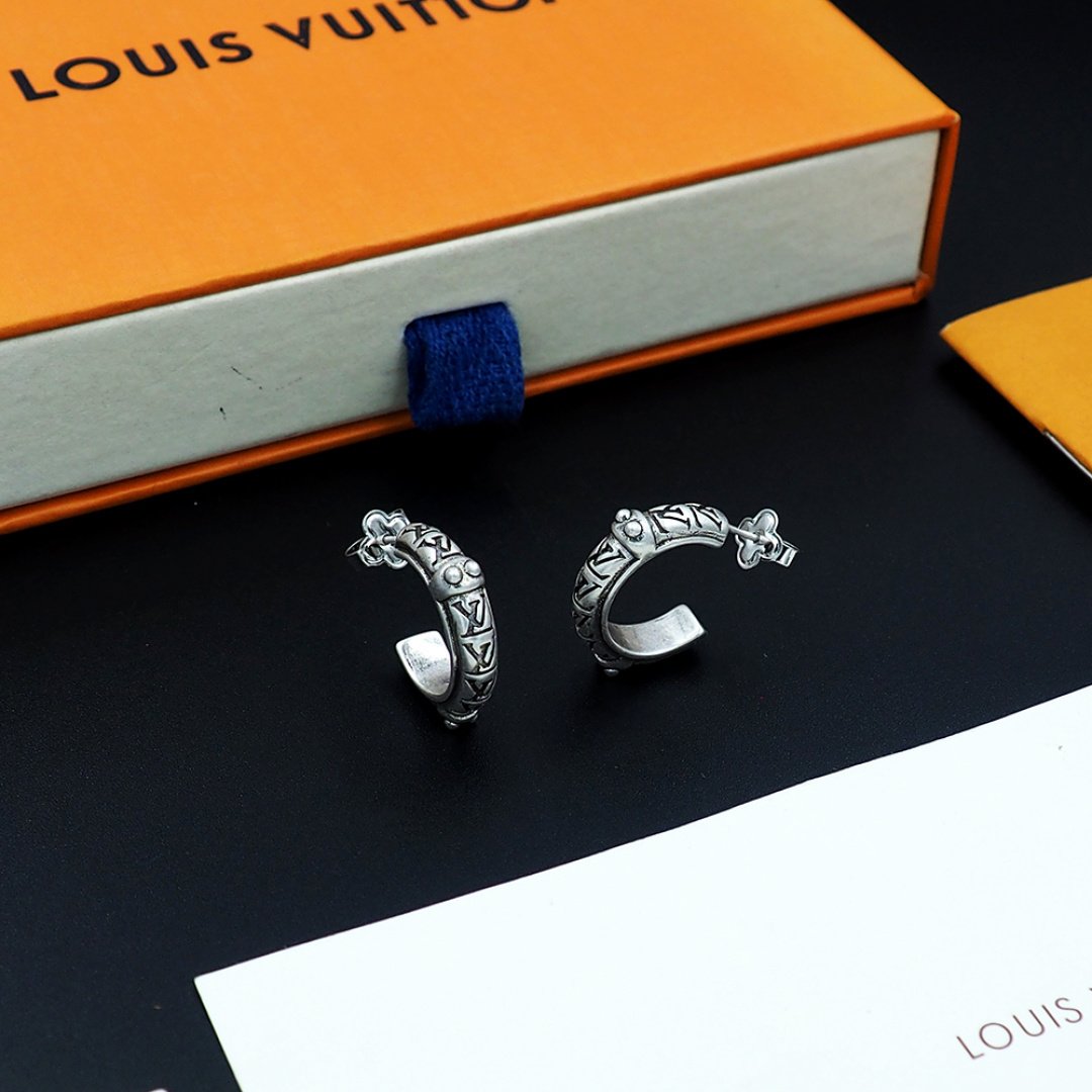 L0vis Vvtt0n Lv Lozine Hoop Earrings Silver M03168