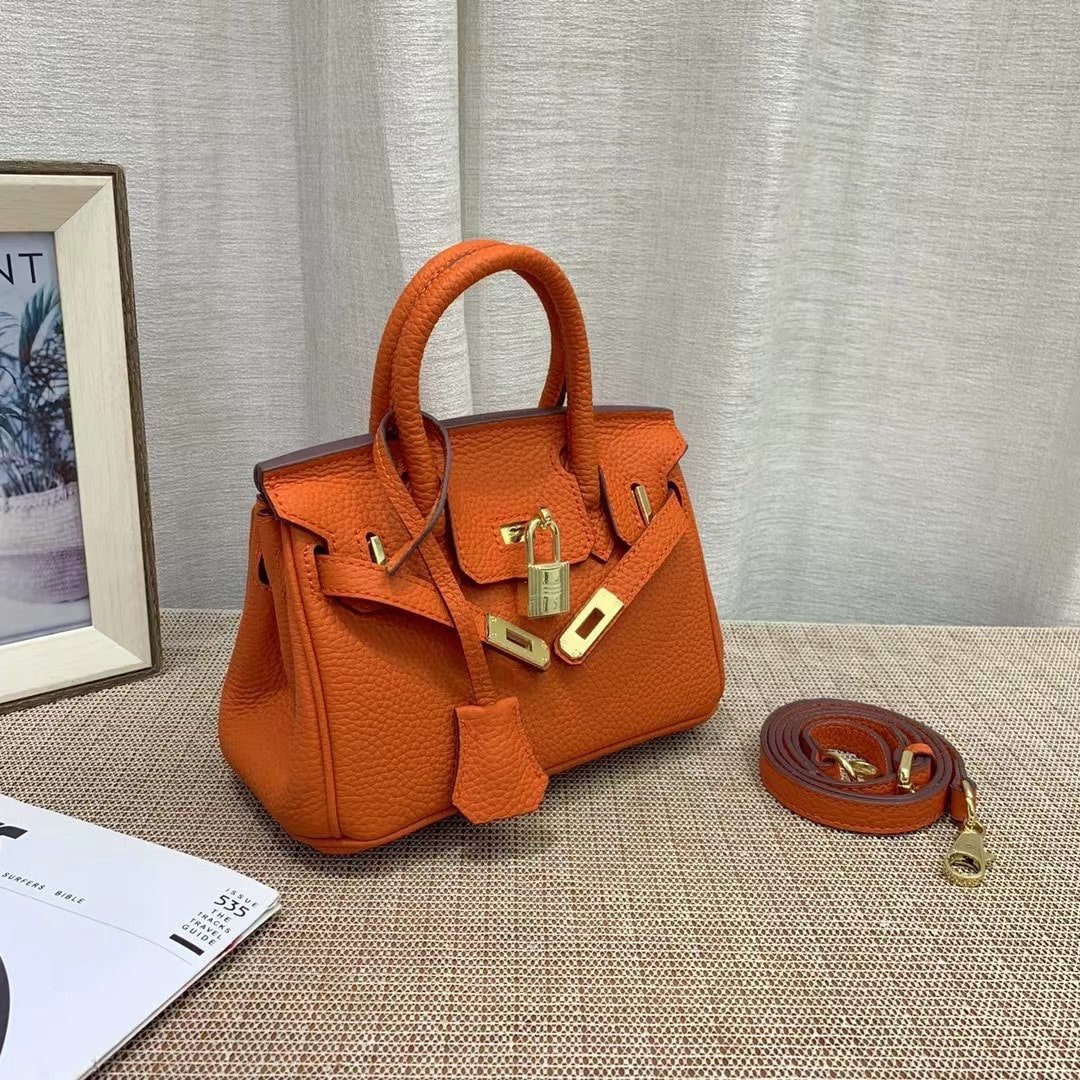 H**me5 Birkin Mini Gold Hardware Epsom Orange 20Cm