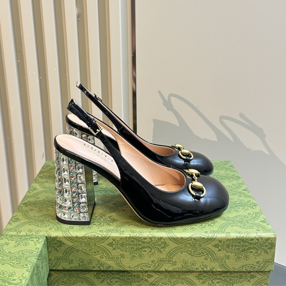 Gvc*1 Women’s Horsebit Pump With Crystals Black ‎795984 Bnc00 1000