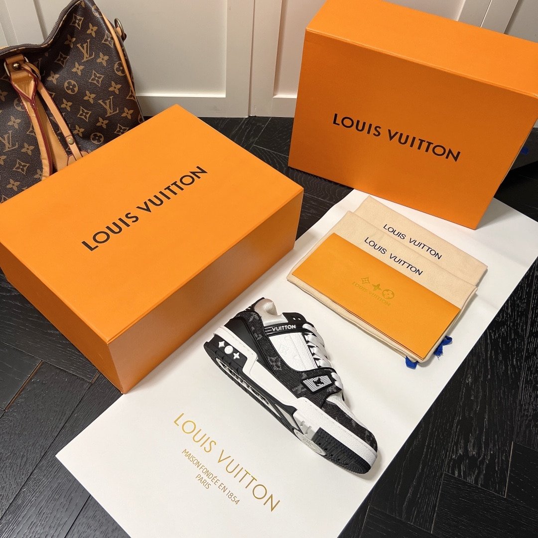 L0vis Vvtt0n Trainer Sneakers Black And White 1A9Jgb