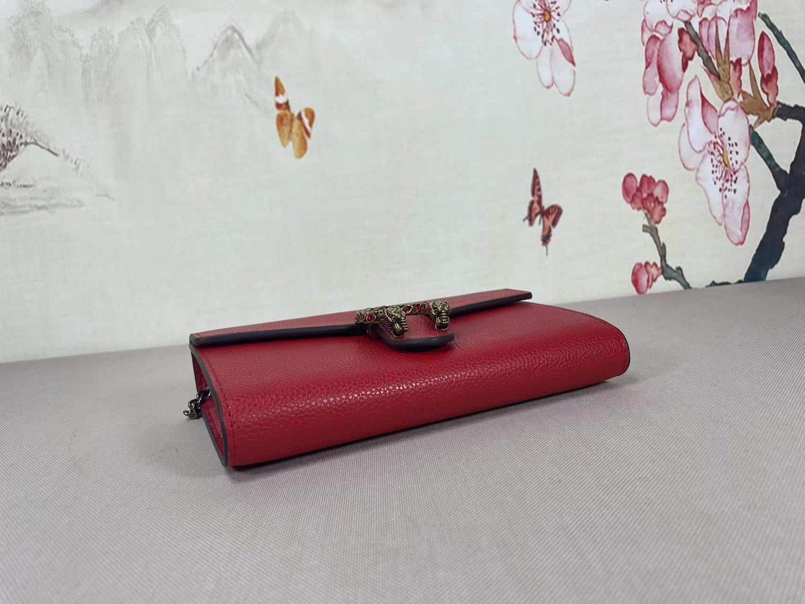 Gvc*1 Women’S Dionysus Gg Svp*me Chain Bag Red 401231 Caogx 8990