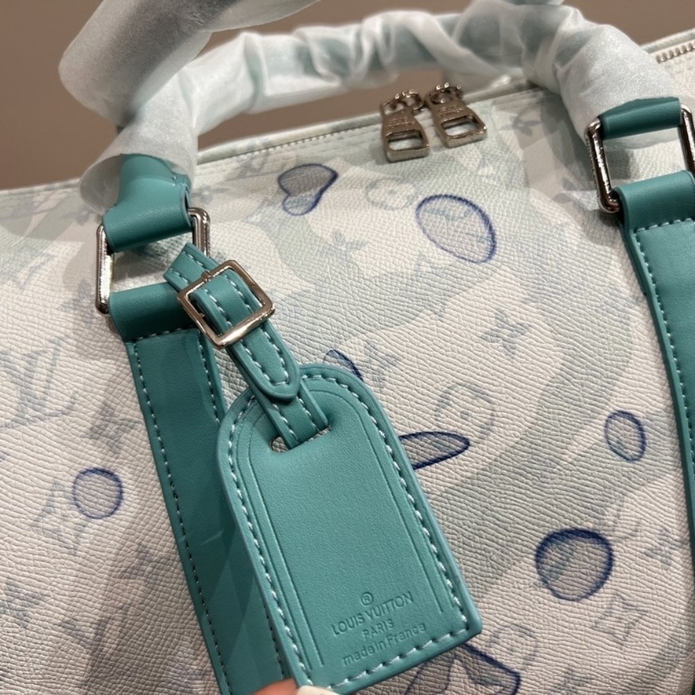 L0vis Vvtt0n Keepall Bandouliere 50 Crystal Blue 50Cm M22570