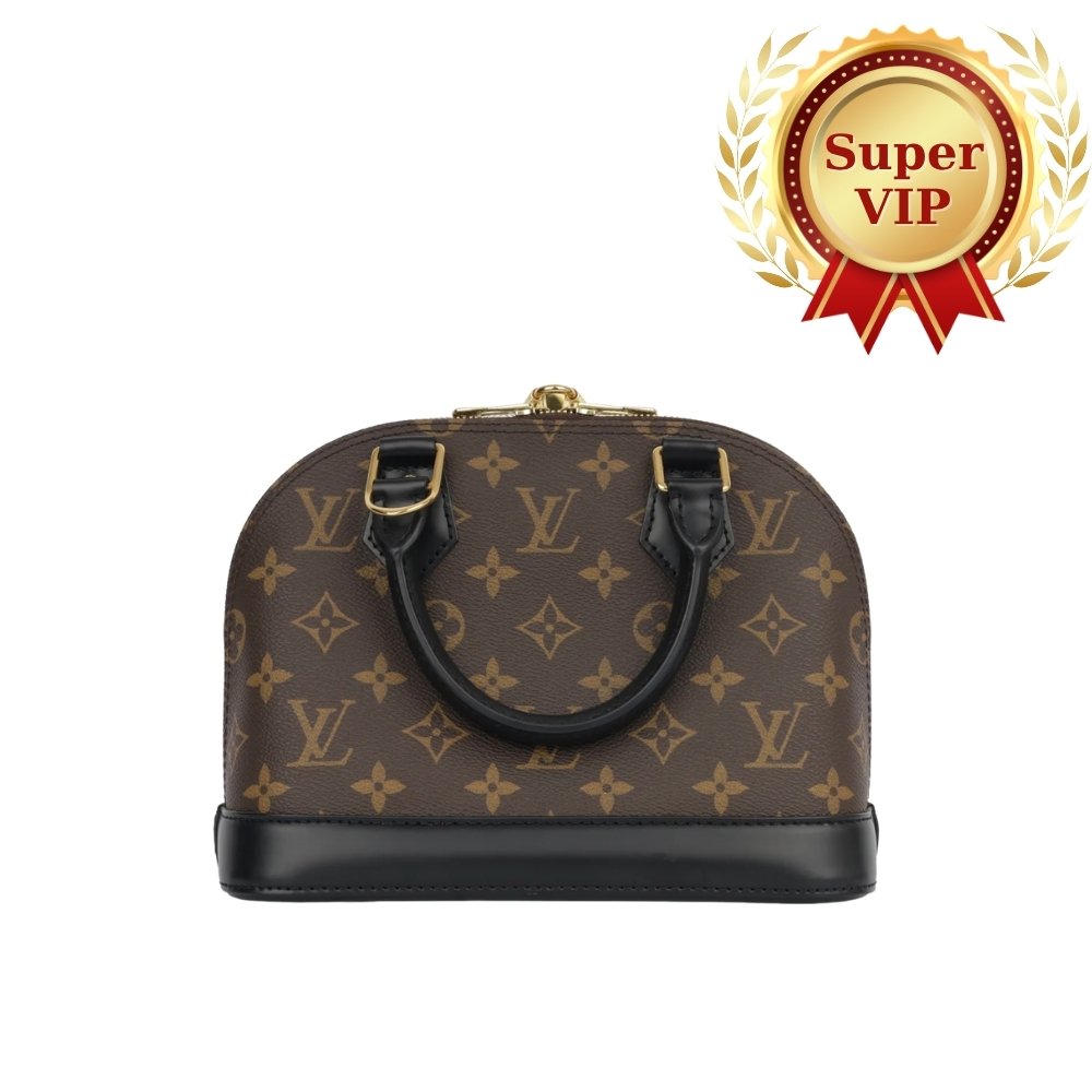 [S*per Vip 1:1] L0vis Vvtt0n Alma Bb Monogram Canvas Black 23Cm