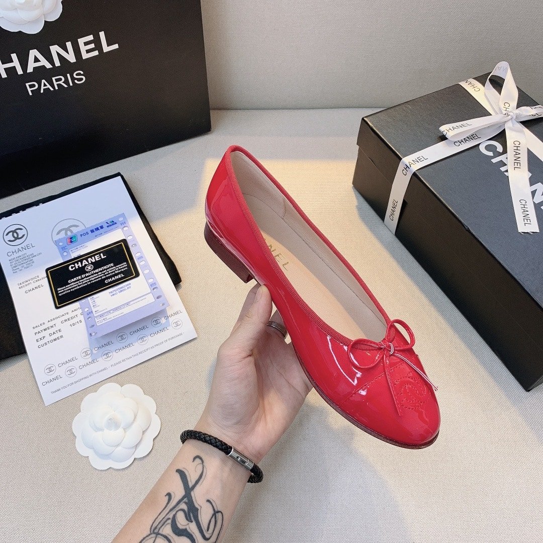 Ch**el Red Women’S Ballerinas
