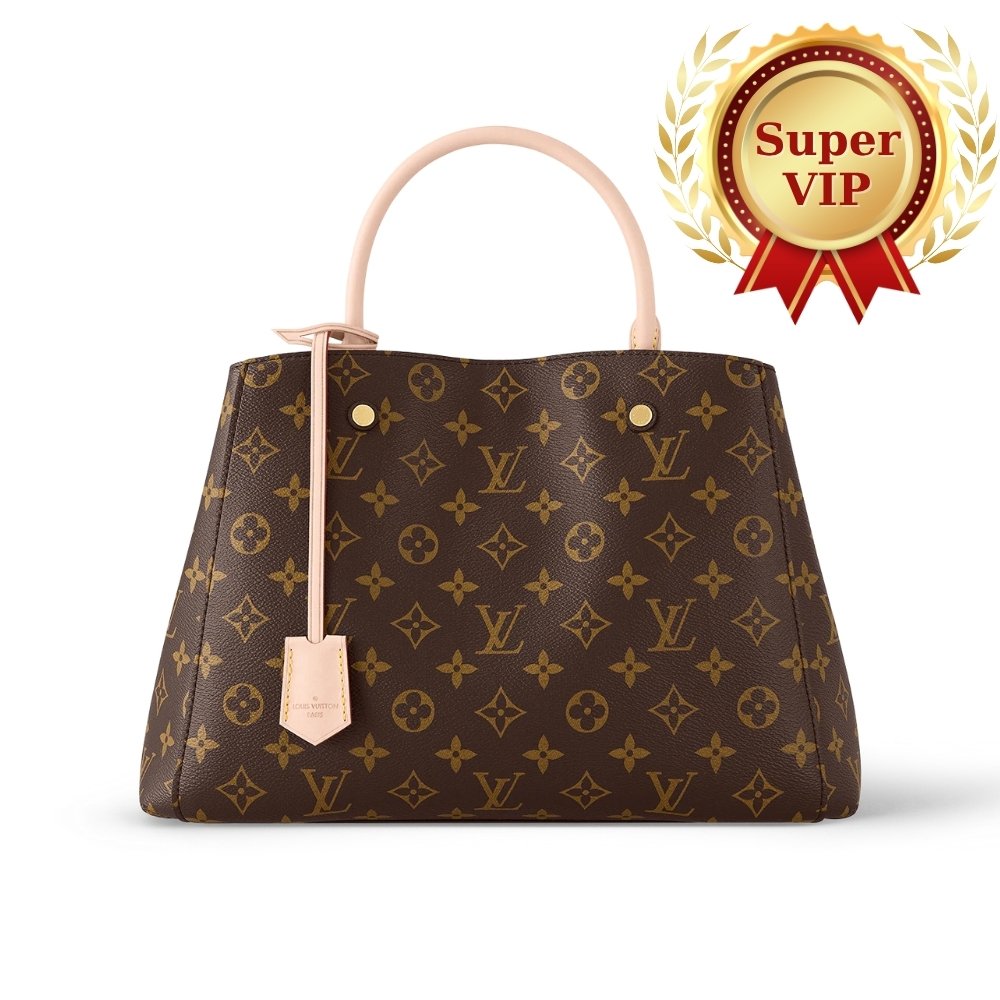 [S*per Vip 1:1] L0vis Vvtt0n Montaigne MM Monogram Canvas Brown 33Cm M41056