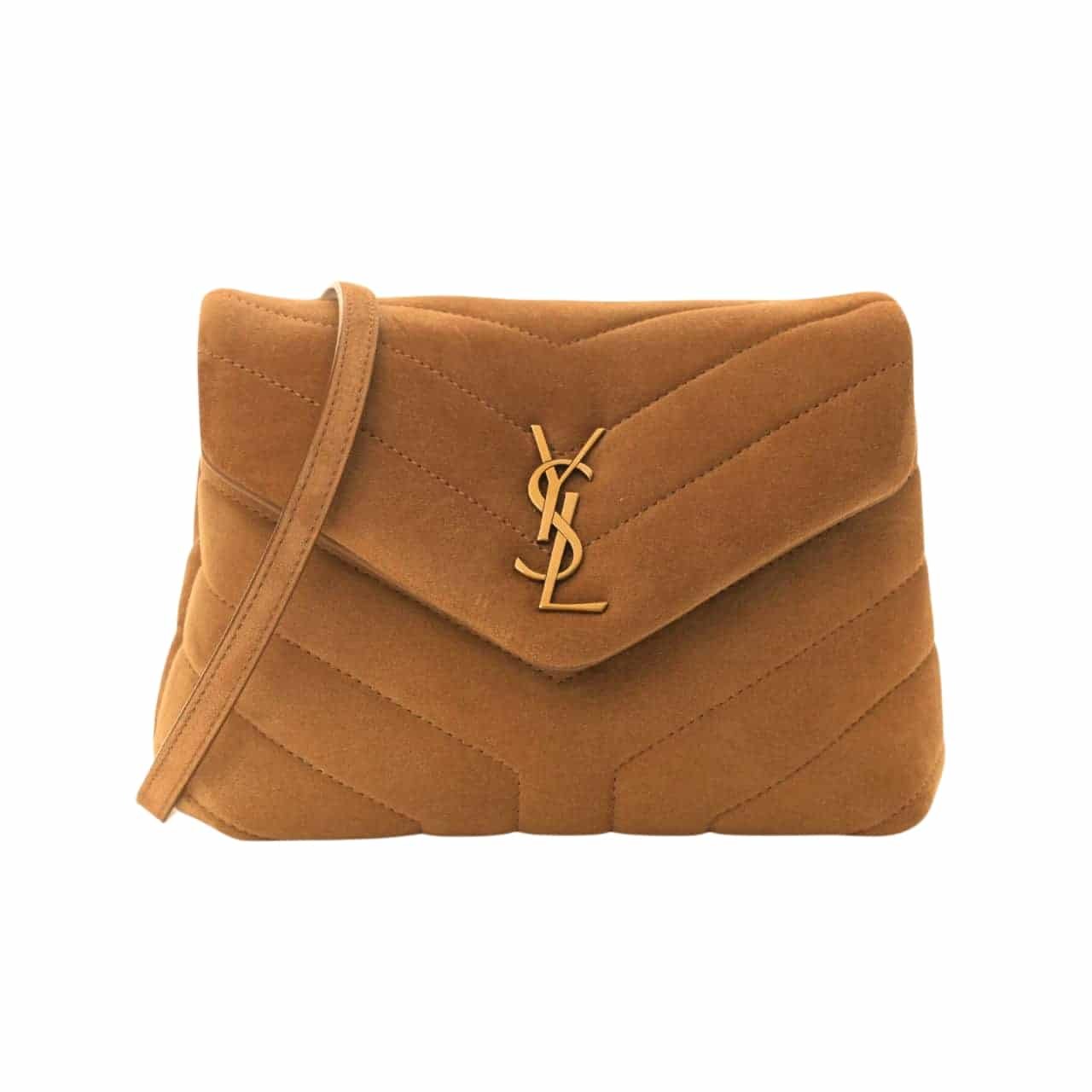 Sa1nt Lau*nt Loulou Small Shoulder Bag In Suede 22Cm