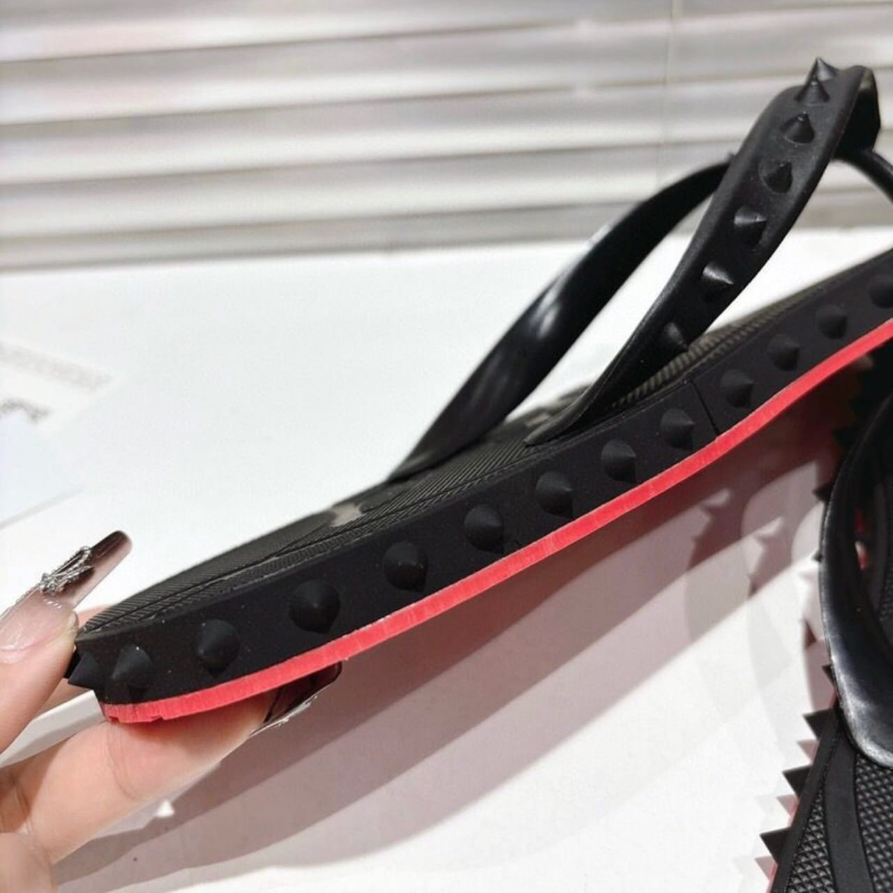Chr1st1an Louboutin S*per Loubi Flip Black 1230963Bk01