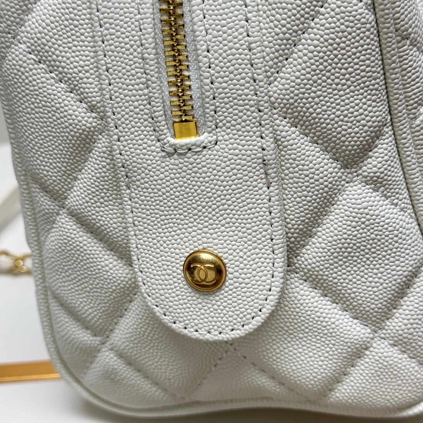 [S*per Vip 1:1] Ch**el Large Bowling Bag White 31Cm As5579 B20894 10601