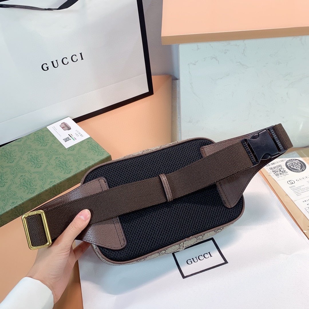 Gvc*1 Gg Ophidia Belt Brown Bag 24Cm 574796 97Sit 8747
