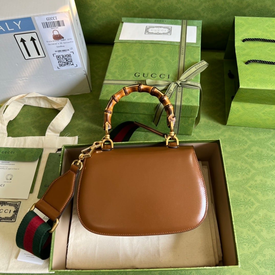 Gvc*1 Bamboo 1947 Small Top Handle Bag 675797 10Odt 2579