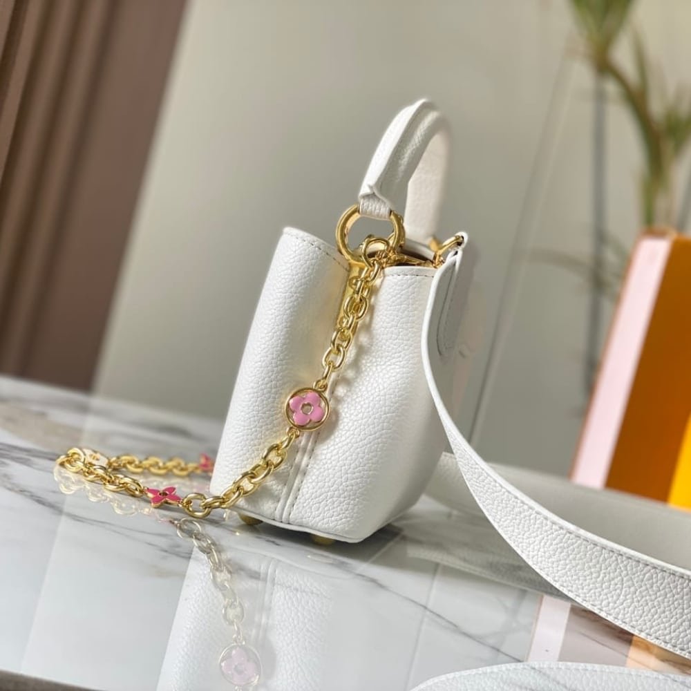 L0vis Vvtt0n Capucines Mini White 21Cm M23718