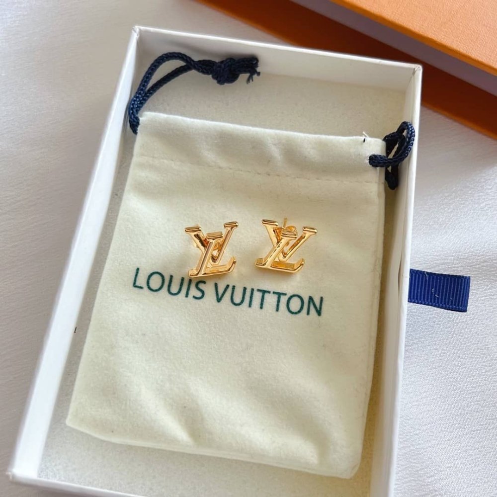 L0vis Vvtt0n Lv Iconic Earrings Gold M00743