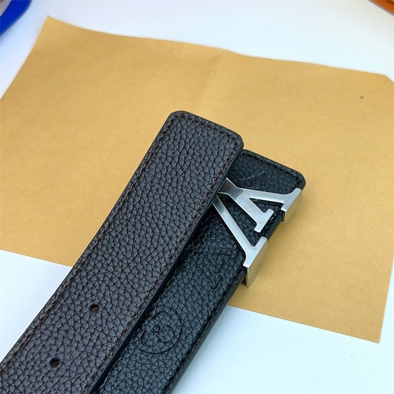 L0vis Vvtt0n Lv Dimension 30Mm Double Sided Belt Black M8854U