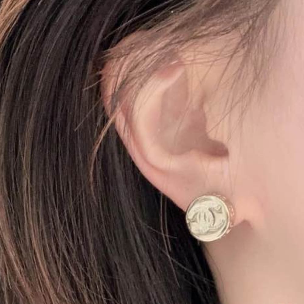 Ch**el Gold Mini Earrings