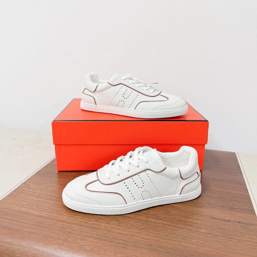 H**me5 Match Sneaker Blanc And Naturel H261000Z 91360