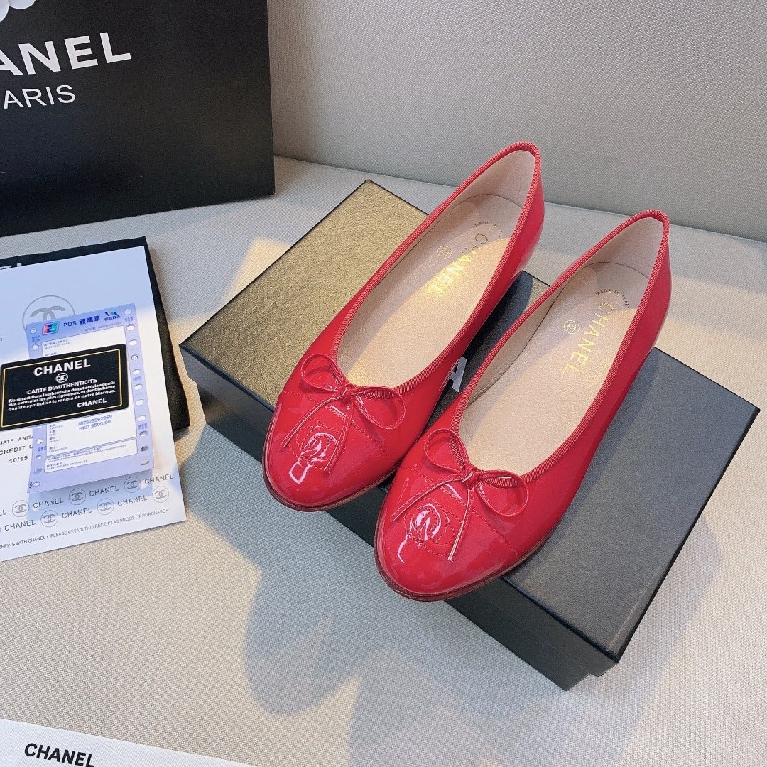 Ch**el Red Women’S Ballerinas