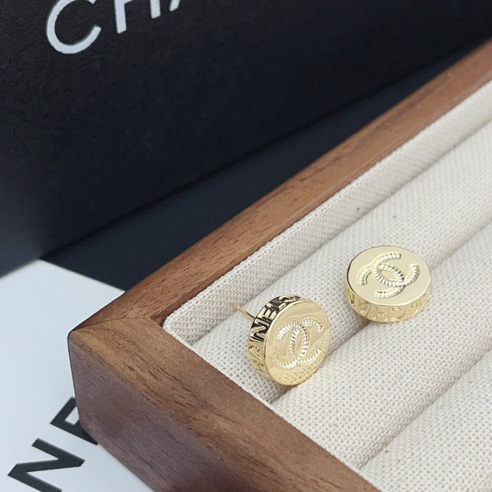 Ch**el Gold Mini Earrings