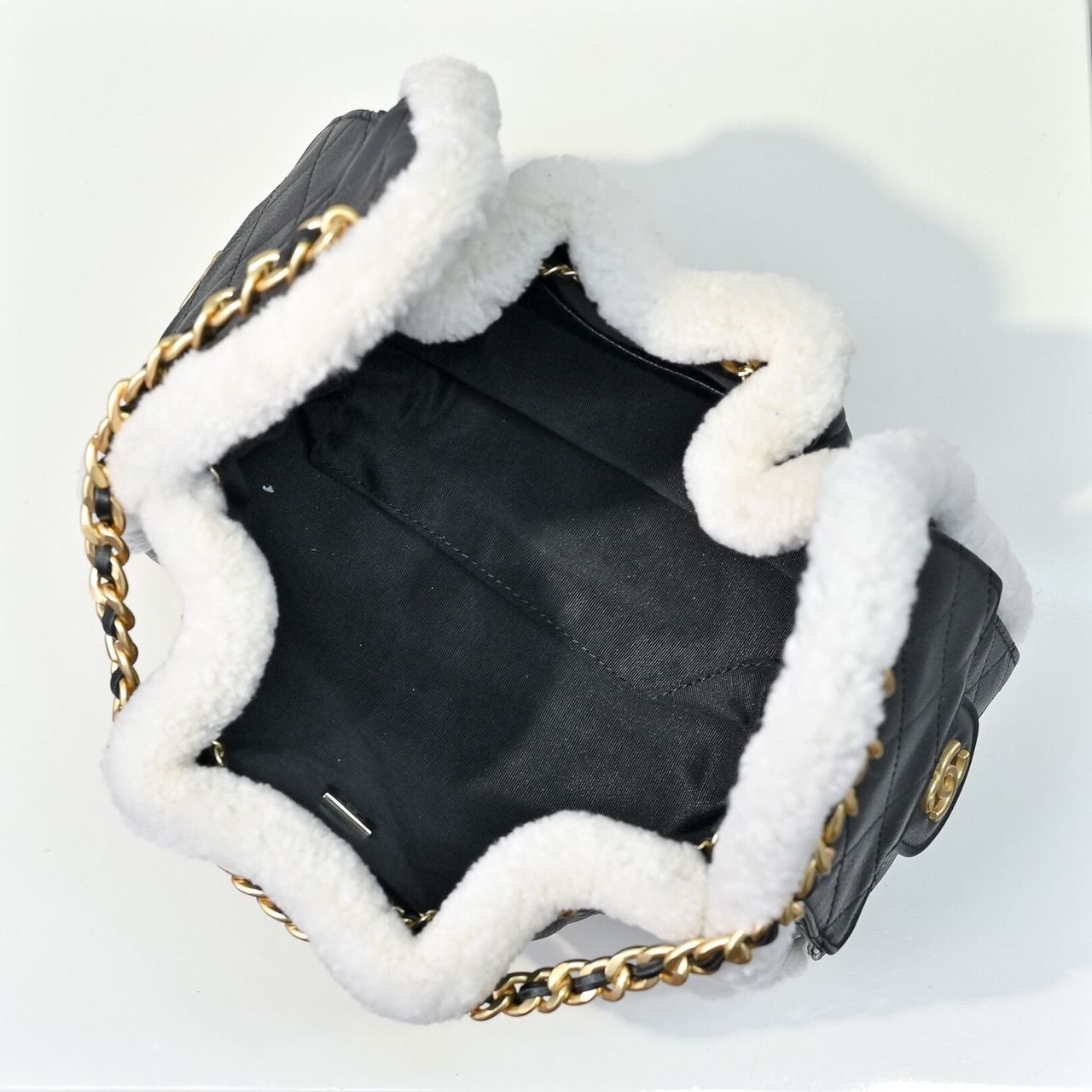 [S*per Vip 1:1] Ch**el 25 Small Handbag Gold Tone Metal Black And White 26Cm As5293 B22309 U4139