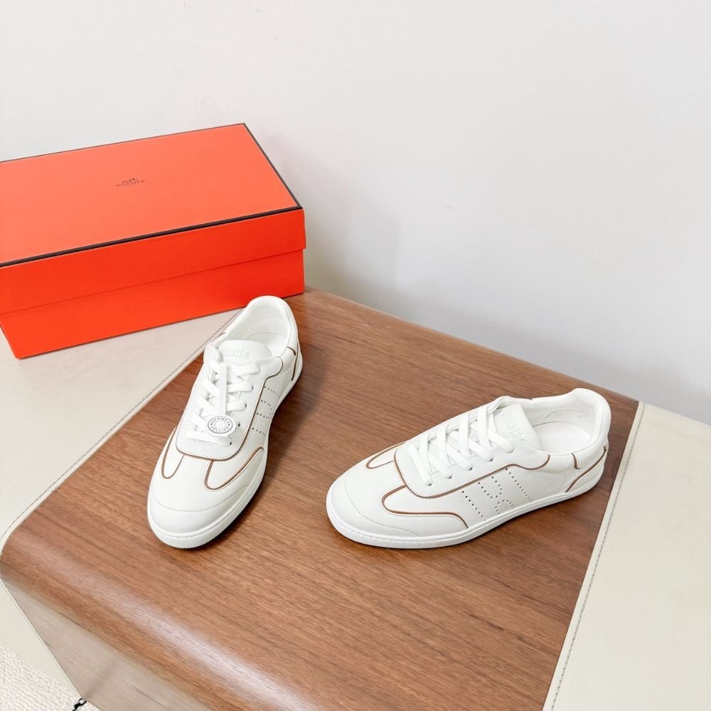 H**me5 Match Sneaker Blanc And Naturel H261000Z 91360