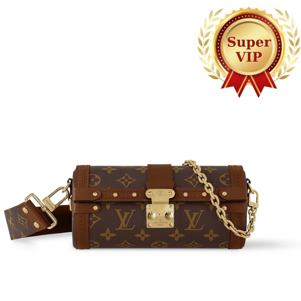 [S*per Vip 1:1] L0vis Vvtt0n Papillon Trunk Monogram Coated Canvas 19Cm M57835