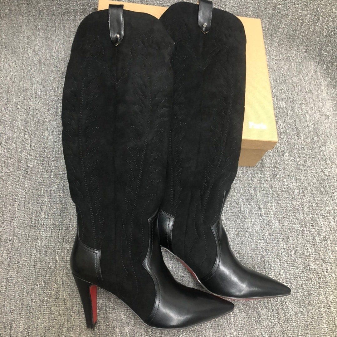Chr1st1an Louboutin Santia Botta 85 Boots Black 3220701Bk01