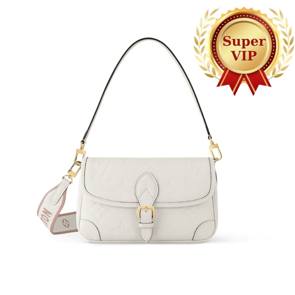 [S*per Vip 1:1] L0vis Vvtt0n Diane Bag White 24Cm M46388