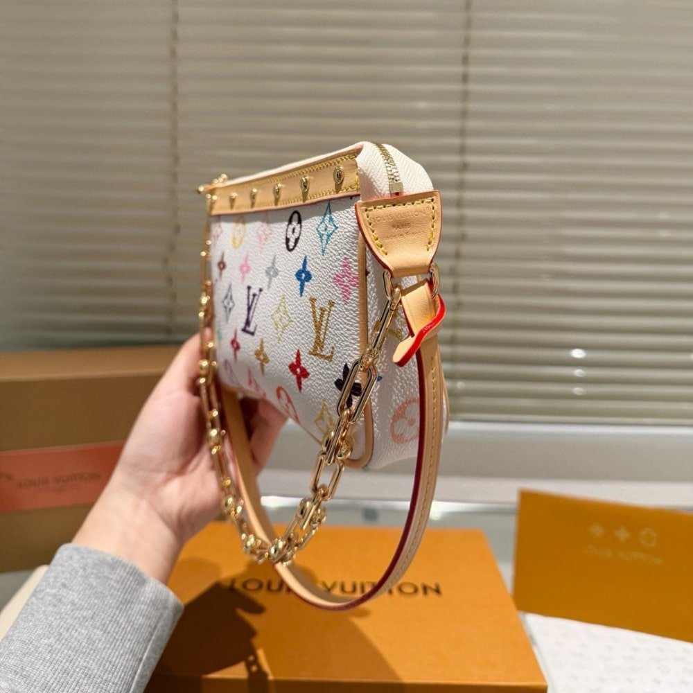 L0vis Vvtt0n X Takashi Murakami Pochette Accessories Multicolore Blanc 21Cm M13404
