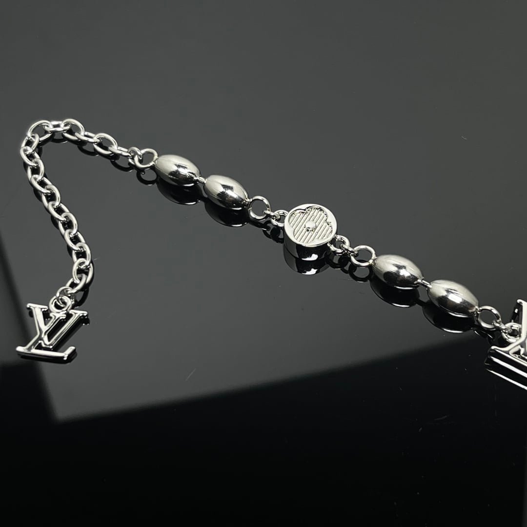 L0vis Vvtt0n Pearls Fusion Bracelet Silver M1556A